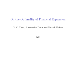 On the Optimality of Financial Repression