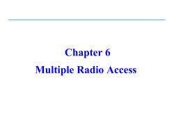 Chapter 6: Multiple Radio Access