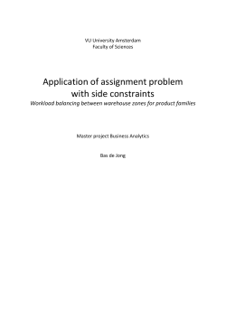 Application of assignment problem with side constraints