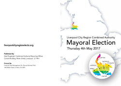Liverpool City Region Mayoral election booklet