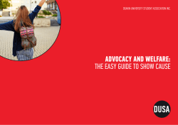 advocacy and welfare: the easy guide to show cause