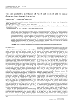 The joint probability distribution of runoff and sediment and its