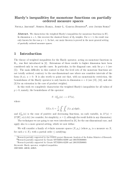 Hardy`s inequalities for monotone functions on partially ordered