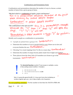 Combinations and Permutations Notes.jnt