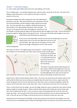 Bedale walk - Northallerton Striders