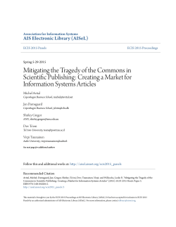Mitigating the Tragedy of the Commons in Scientific Publishing