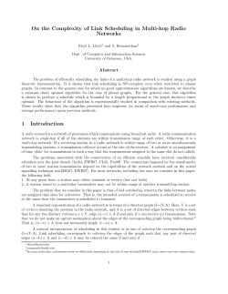 On the Complexity of Link Scheduling in Multi