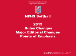 2015 NFHS Softball PowerPoint-Updated