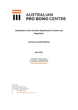 5. the provision and distribution of pro bono legal