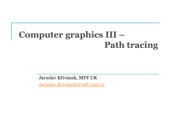 Path tracing - Computer Graphics Group