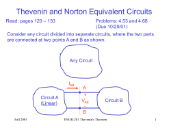 Thevenin and Norton Theorems