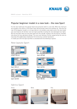 Popular beginner model in a new look &ndash; the new Sport fabrics Sport