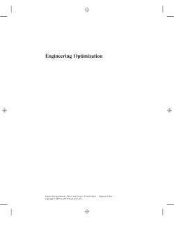 Engineering Optimization