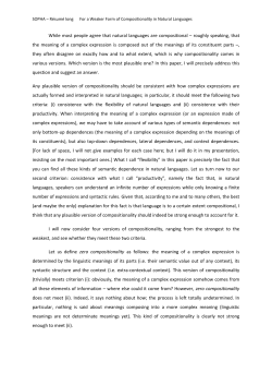 roughly speaking, that the meaning of a complex expression