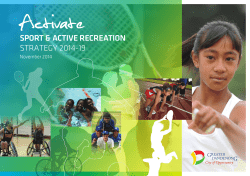 Activate Sport and Active Recreation Strategy 2014-19
