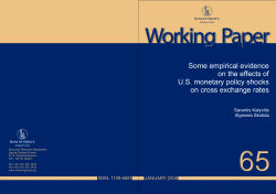 Some empirical evidence on the effects of U.S. monetary policy