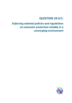 4 Consumer protection in a converging environment
