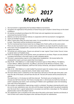 Match rules - Mallorca Football Tournaments