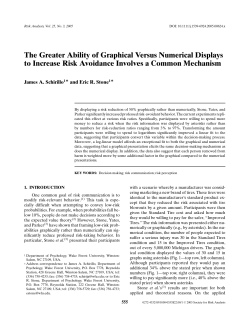 The Greater Ability of Graphical Versus Numerical Displays to