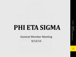 General Meeting Powerpoint