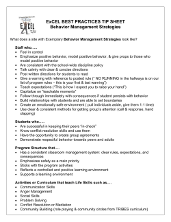 TAG is developing these sheets based on our Formal