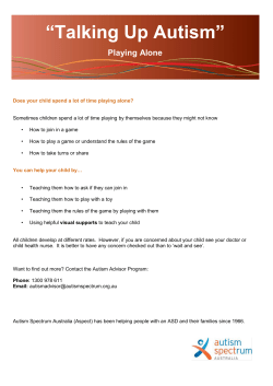 Does your child spend a lot of time playing alone