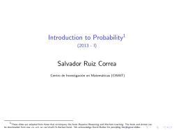 Introduction to Probability=1These slides are adapted from
