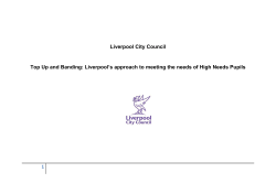 Liverpool Banding and Top Up Document April 2014