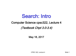 Search: Intro - UBC Computer Science