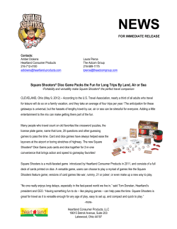 Square Shooters&reg; Dice Game Packs the Fun for Long Trips By Land