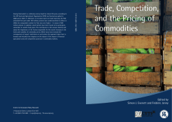 Trade, Competition, and the Pricing of Commodities