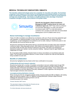 MEDICAL TECHNOLOGY INNOVATORS: SIMAVITA