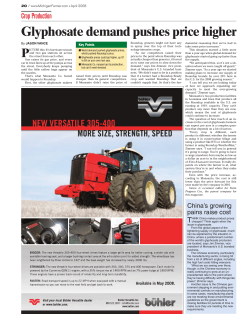 Glyphosate demand pushes price higher