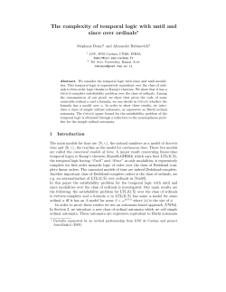 The complexity of temporal logic with until and since