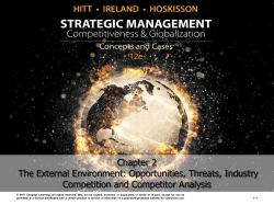 Competitor Analysis (cont`d)