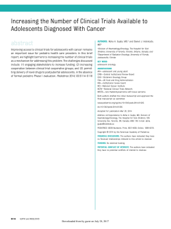 Increasing the Number of Clinical Trials Available to
