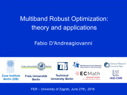 Robust Optimization