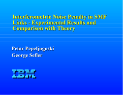 Interferometric Noise Penalty in SMF Links