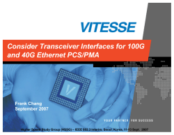 Consider Transceiver Interfaces for 100G and 40G Ethernet PCS/PMA