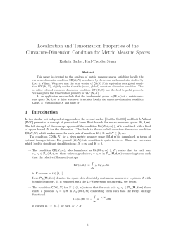 Localization and Tensorization Properties of the Curvature