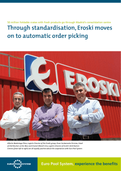 Through standardisation, Eroski moves on to