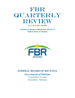 Tax Policy Reforms