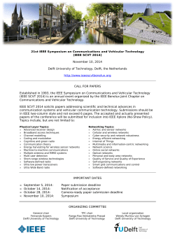 21st IEEE Symposium on Communications and Vehicular