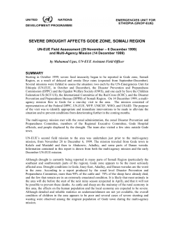 Severe Drought Affects Gode Zone, Somali Region