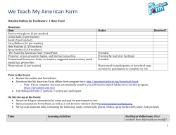 Slide Guide - American Farm Bureau Foundation for Agriculture