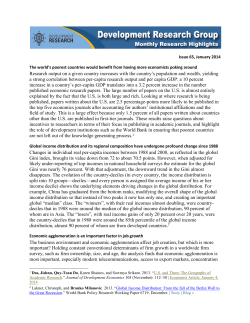 Research output on a given country increases with the country`s