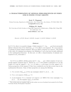 A CHARACTERIZATION OF MINIMAL ZERO-SEQUENCES