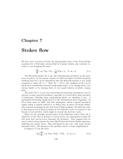 Stokes flow - NYU (Math)