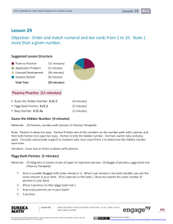 Kindergarten Mathematics Module 1, Topic G, Lesson 29