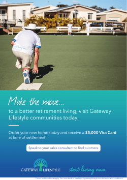 Make the move... - Gateway Lifestyle